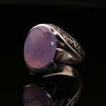 انگشتر مردانه نقره عقیق یمنی کبود کد 11540