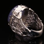 انگشتر مردانه نقره عقیق یمنی کبود کد 11872